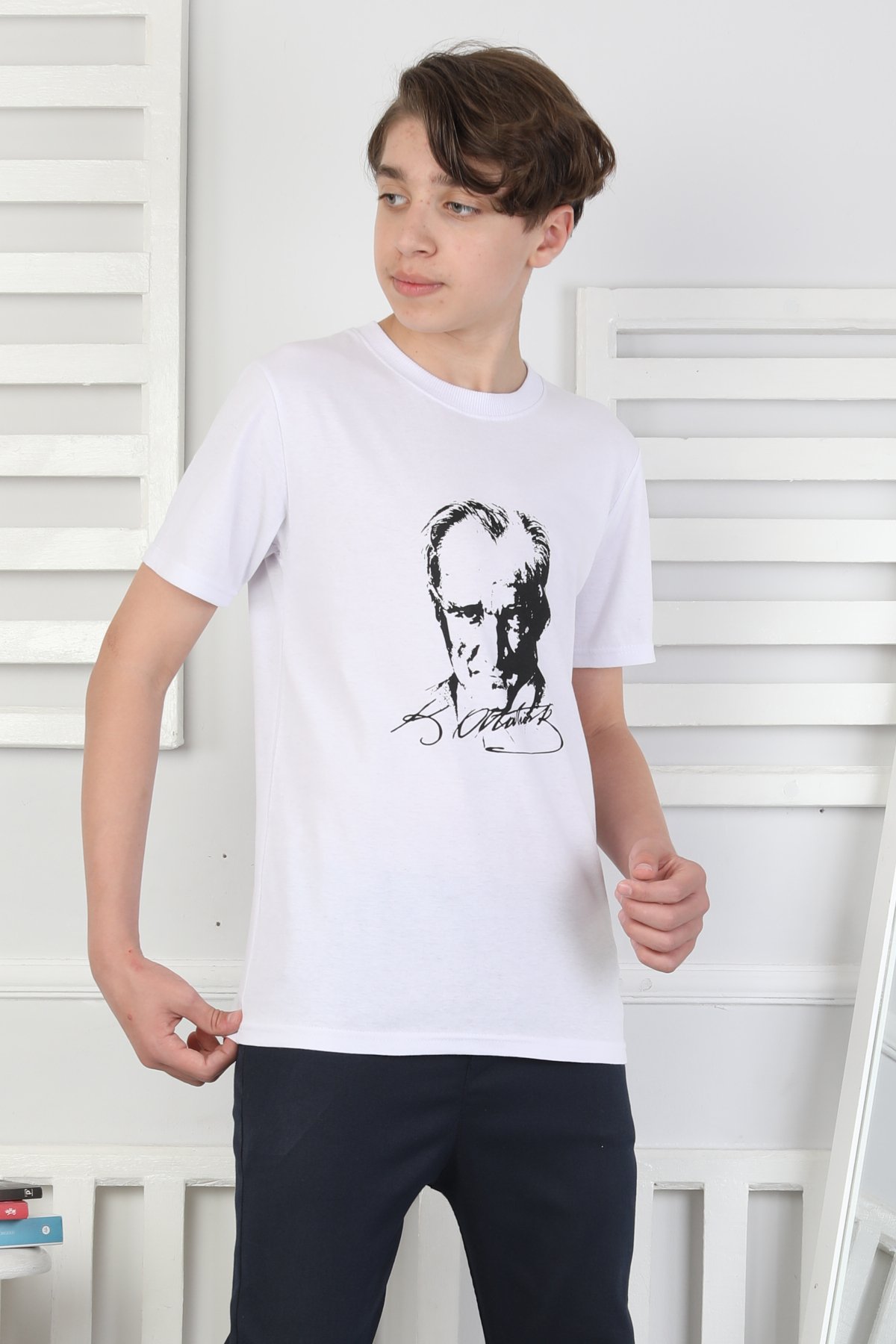 Erkek Çocuk T-Shirt Atatürk Baskılı