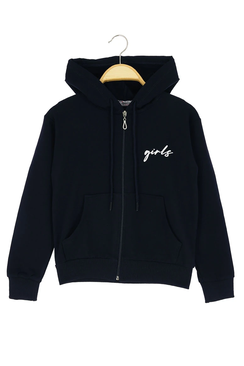 Kız Çocuk Hırka Girls Baskılı Kışlık Şordonlu