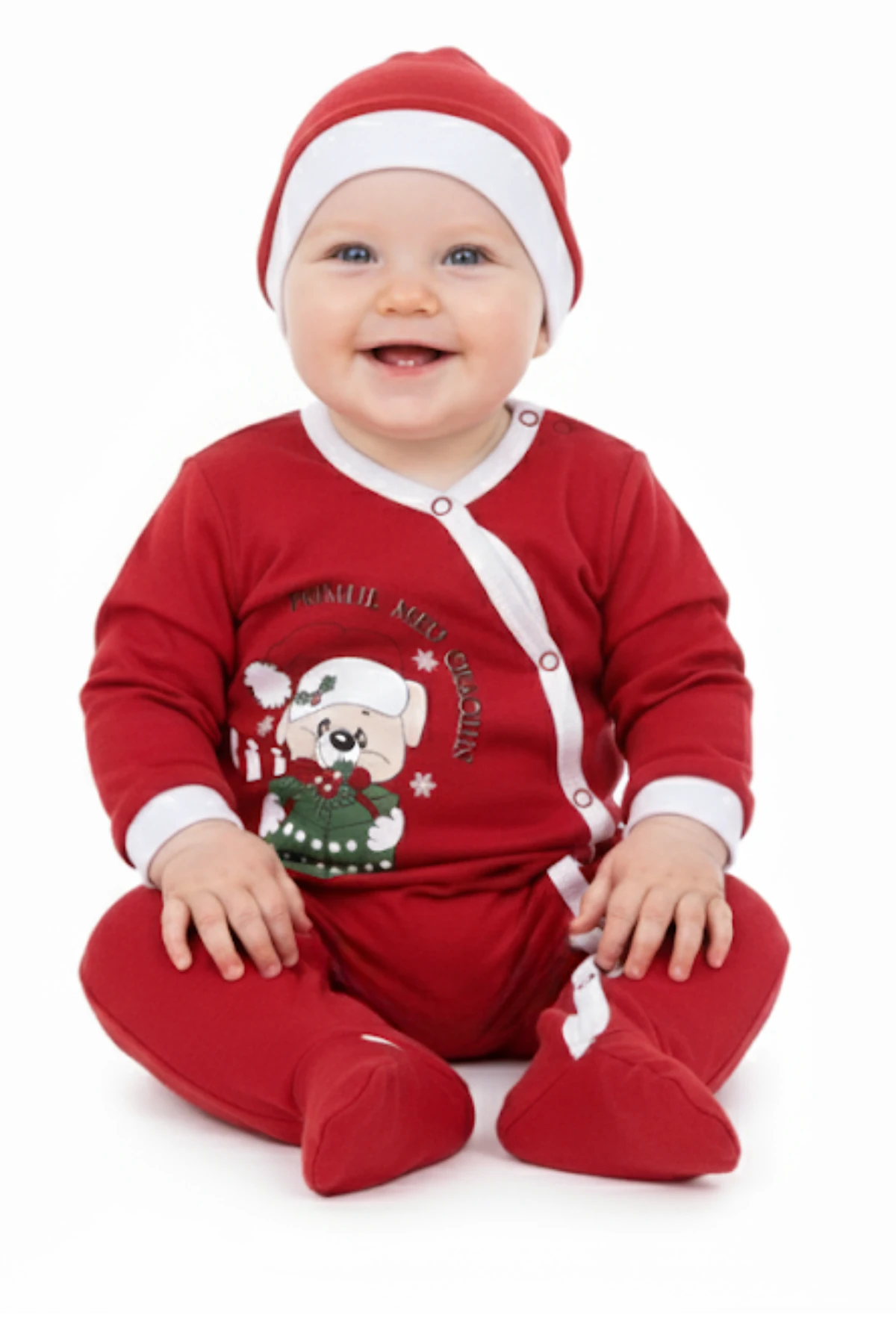 Unisex Bebe Tulum Noellik Baskılı