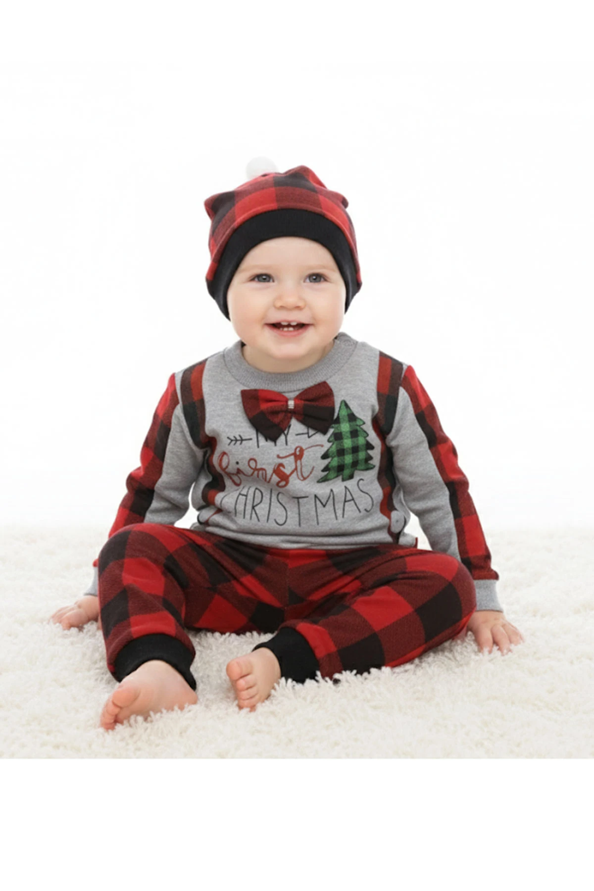 Noellik Takım Baskılı Kız Erkek Uygun