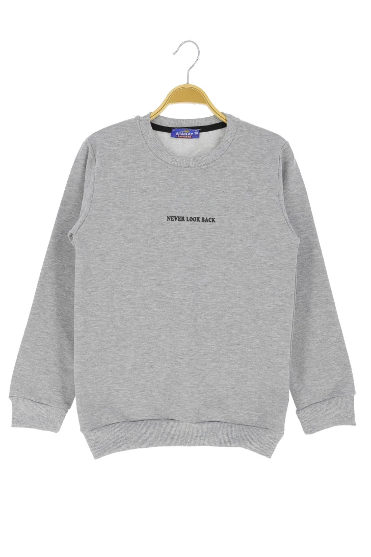 Erkek çocuk sweatshirt 2 iplik şardonlu