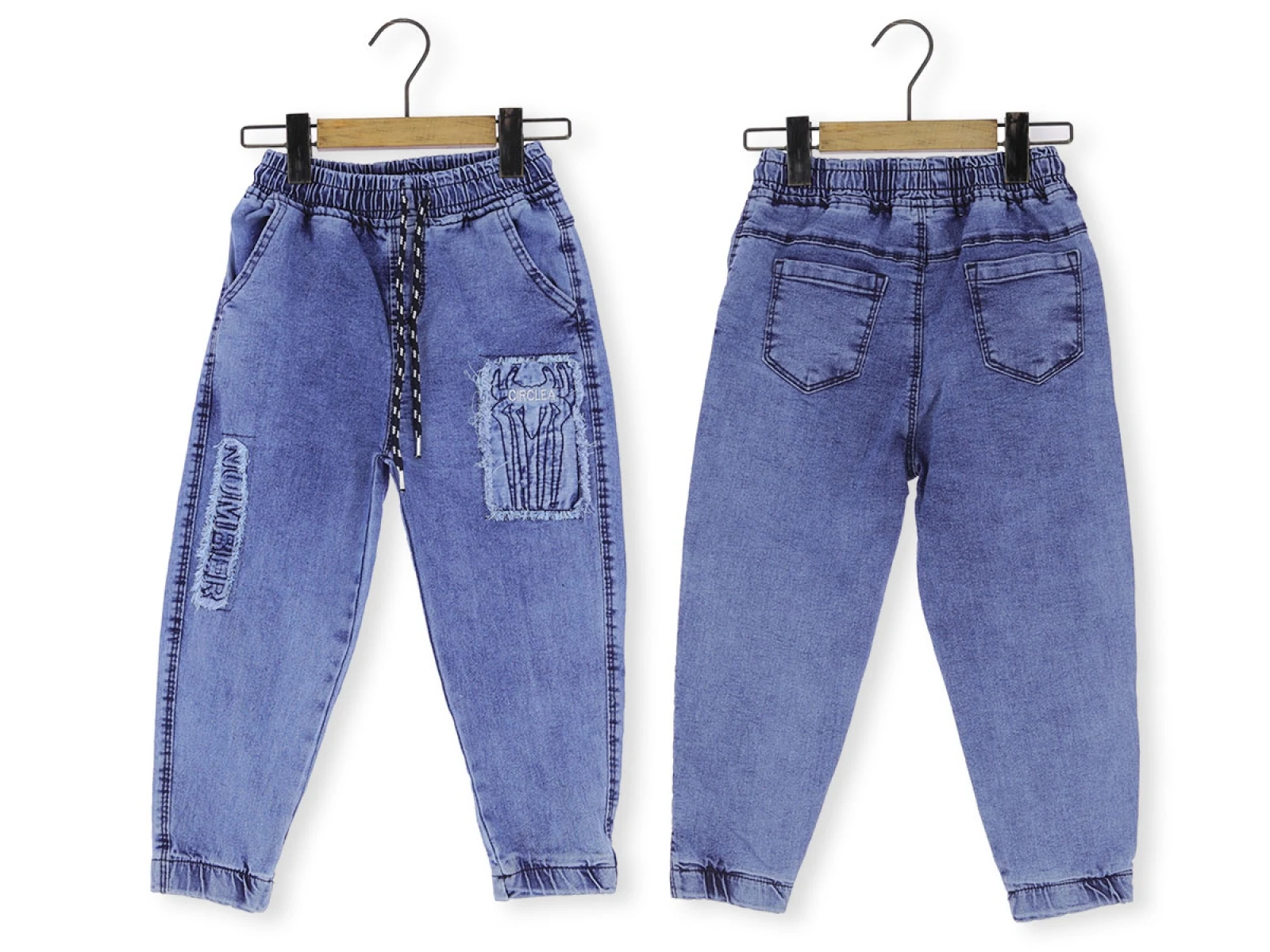 Erkek Çocuk Kot Pantolon Lastikli