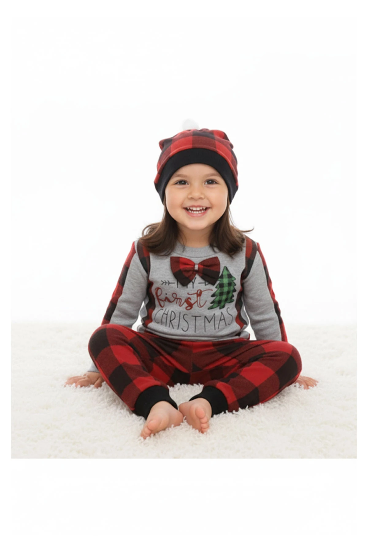 Noellik Takım Baskılı Kız Erkek Uygun