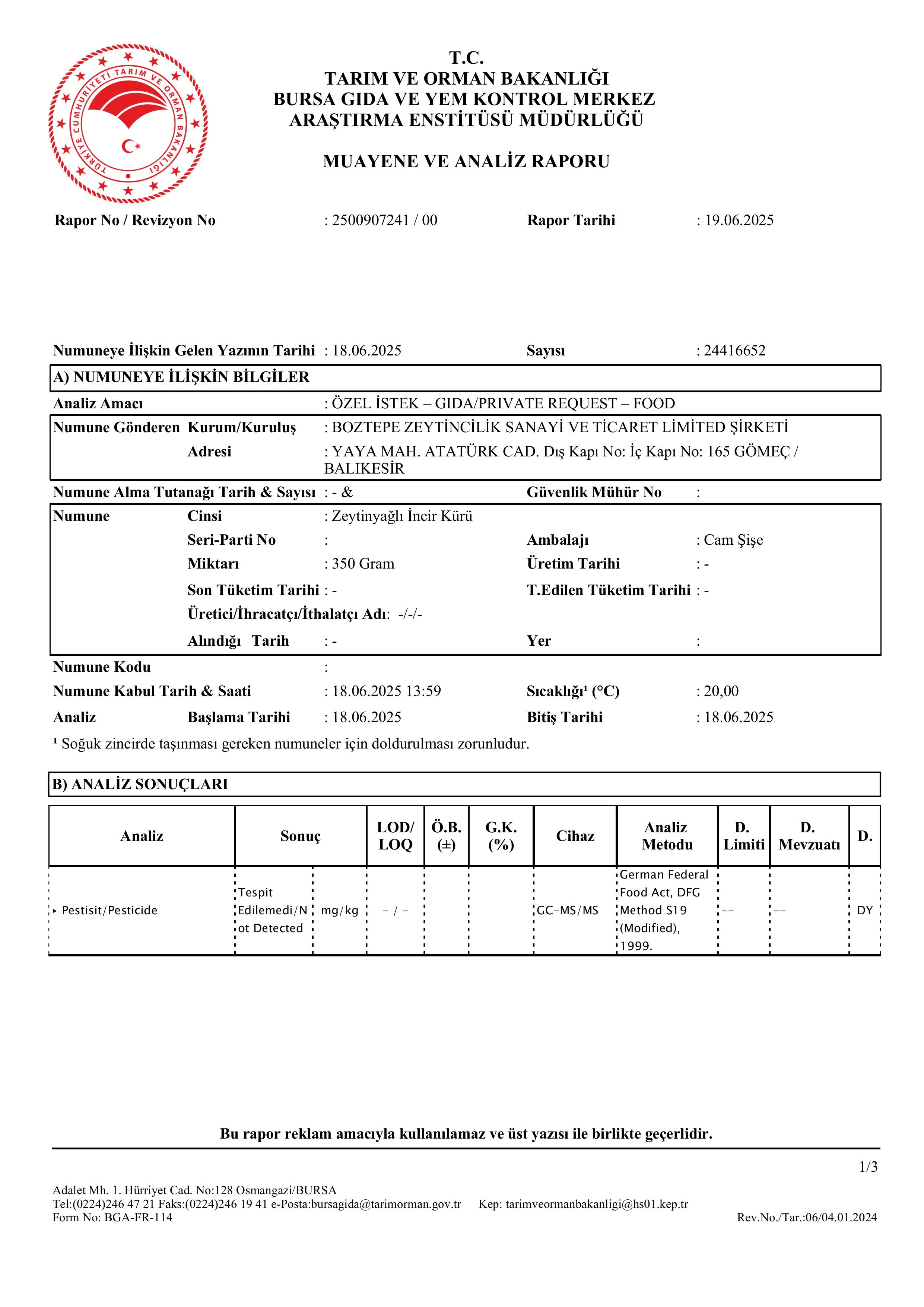 Doğal Kuru İncir 1 kg