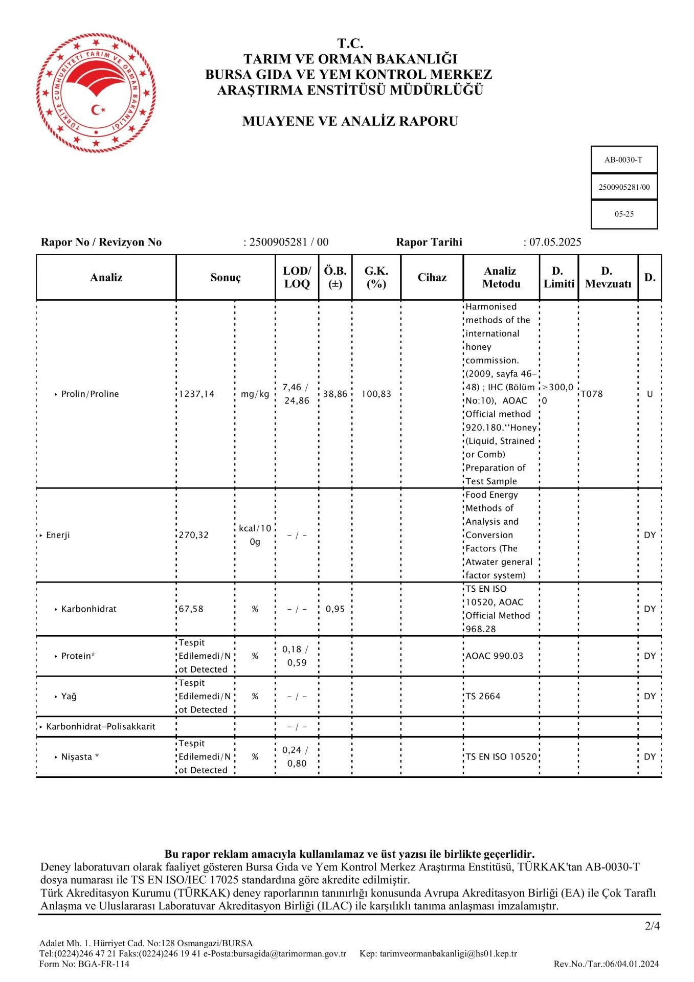 Ham Bal, Hayıt Çiçeği Balı 400 G