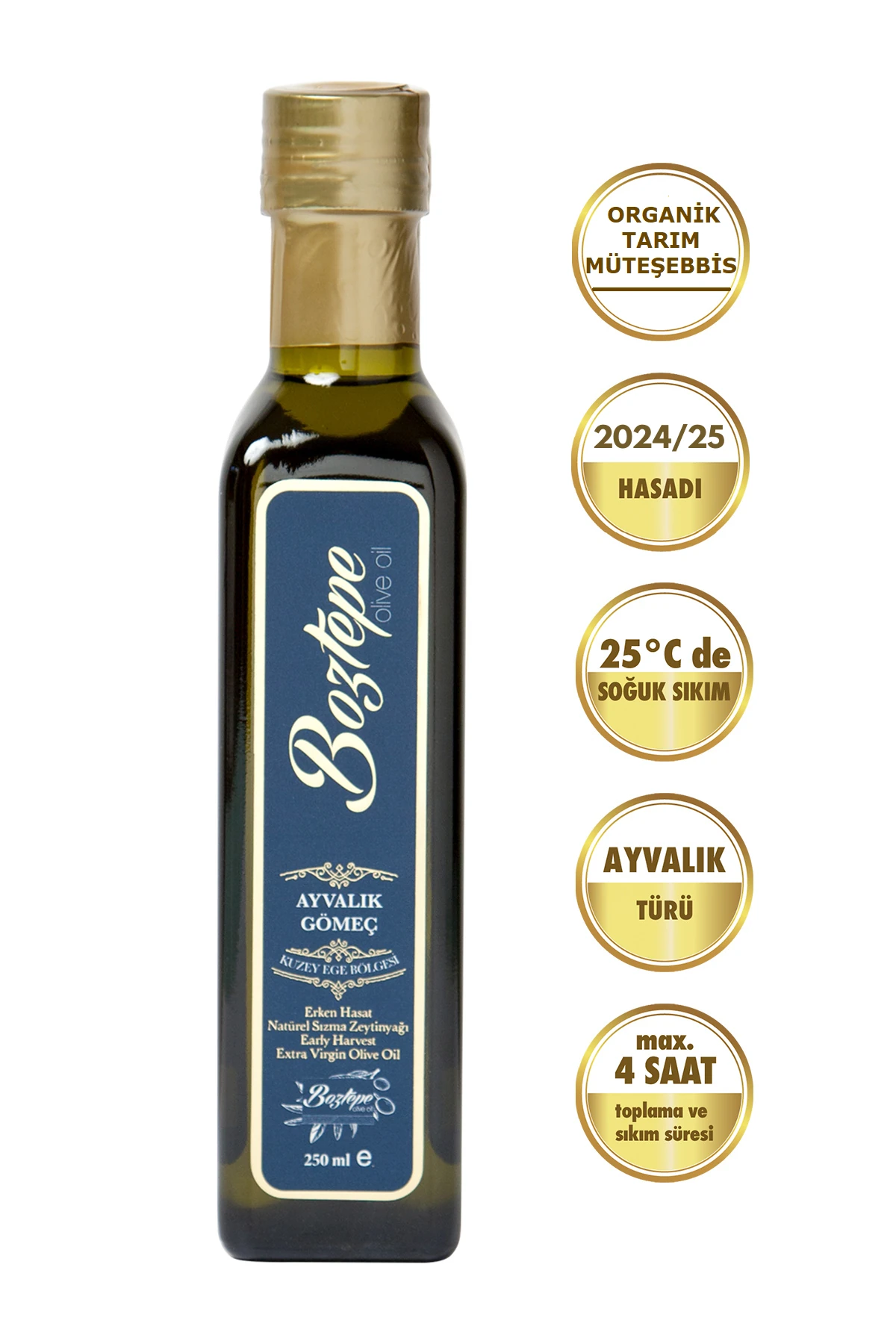 Boztepe250 ML Erken Hasat Natürel Sızma Zeytinyağı (2025/26