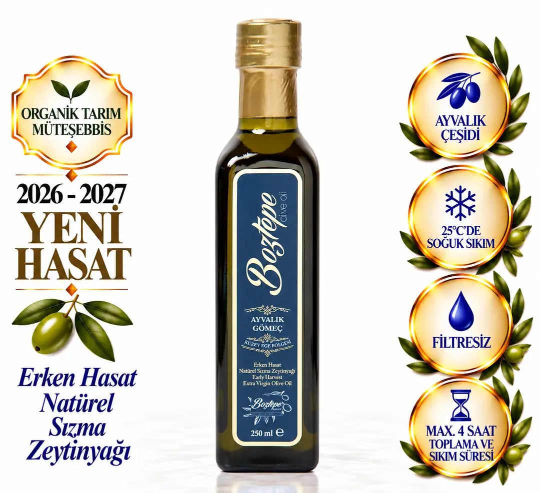 Boztepe250 ML Erken Hasat Natürel Sızma Zeytinyağı (2026-2027