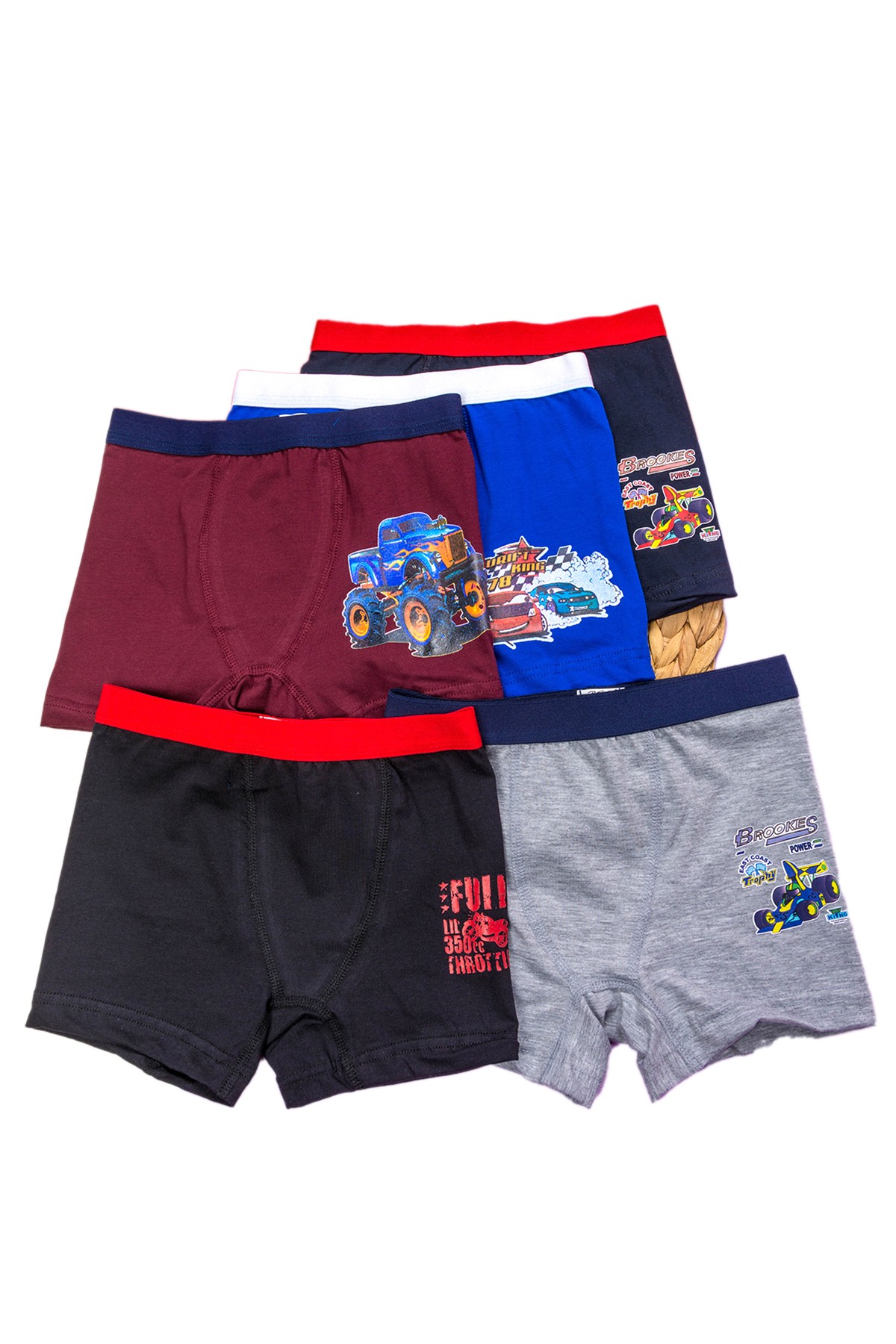 BSM 033285 ERKEK ÇOCUK 5 Lİ BOXER