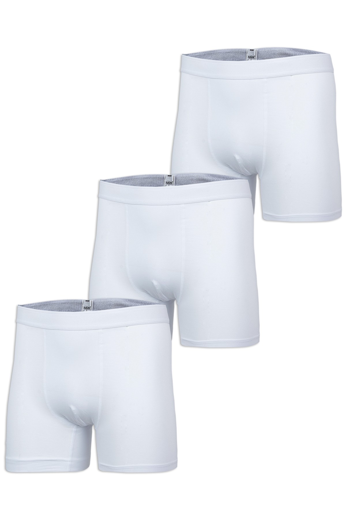 BSM ERKEK LYCRA UZUN DISTAN LASTIK 3LU BOXER