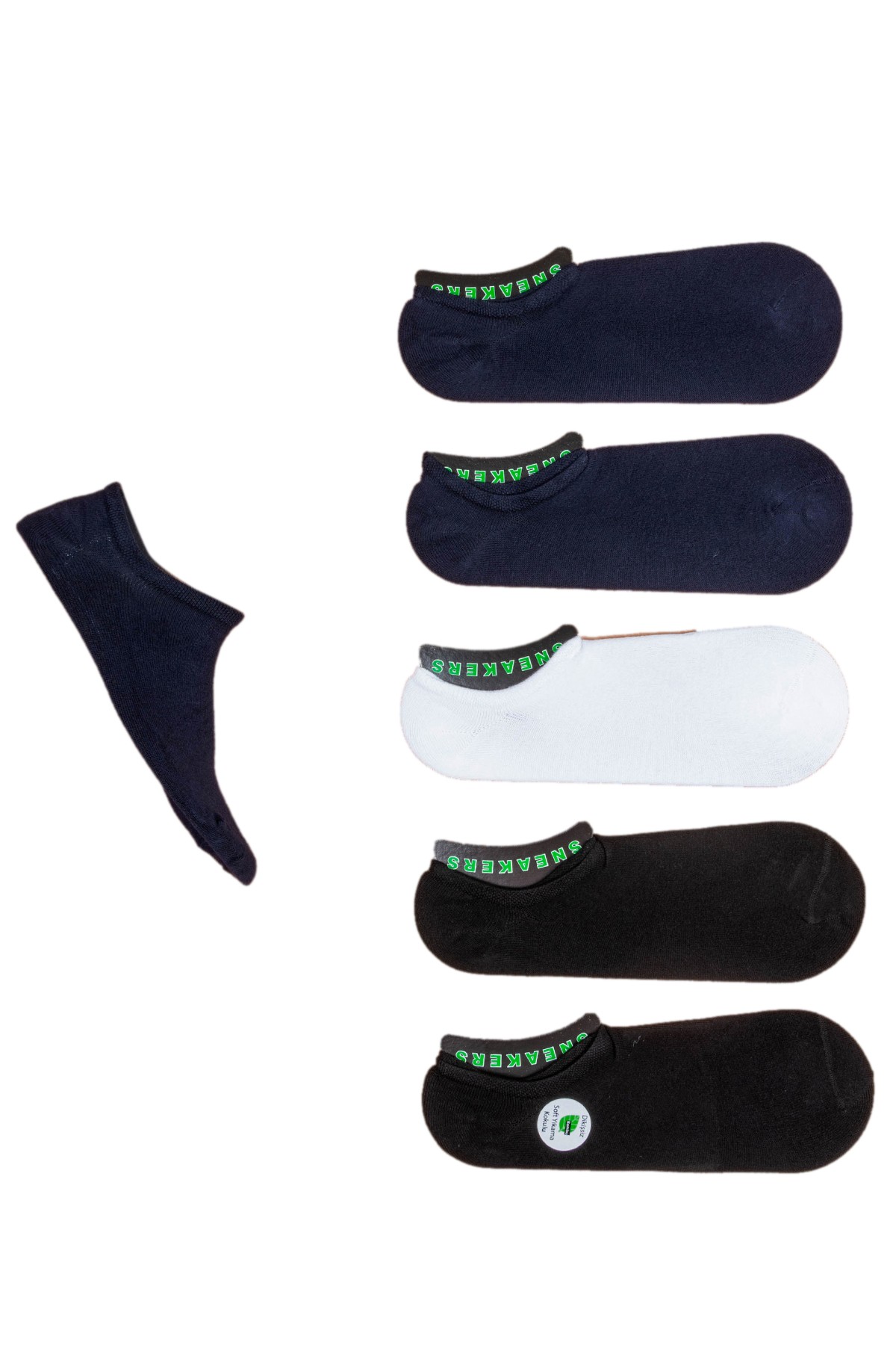 BSM 012175 ERKEK BAMBU 5 Lİ SNEAKERS ÇORAP