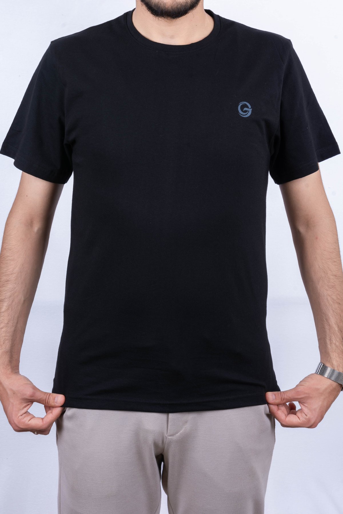 BSM 002401 ERKEK S YAKA PENYE T-SHİRT