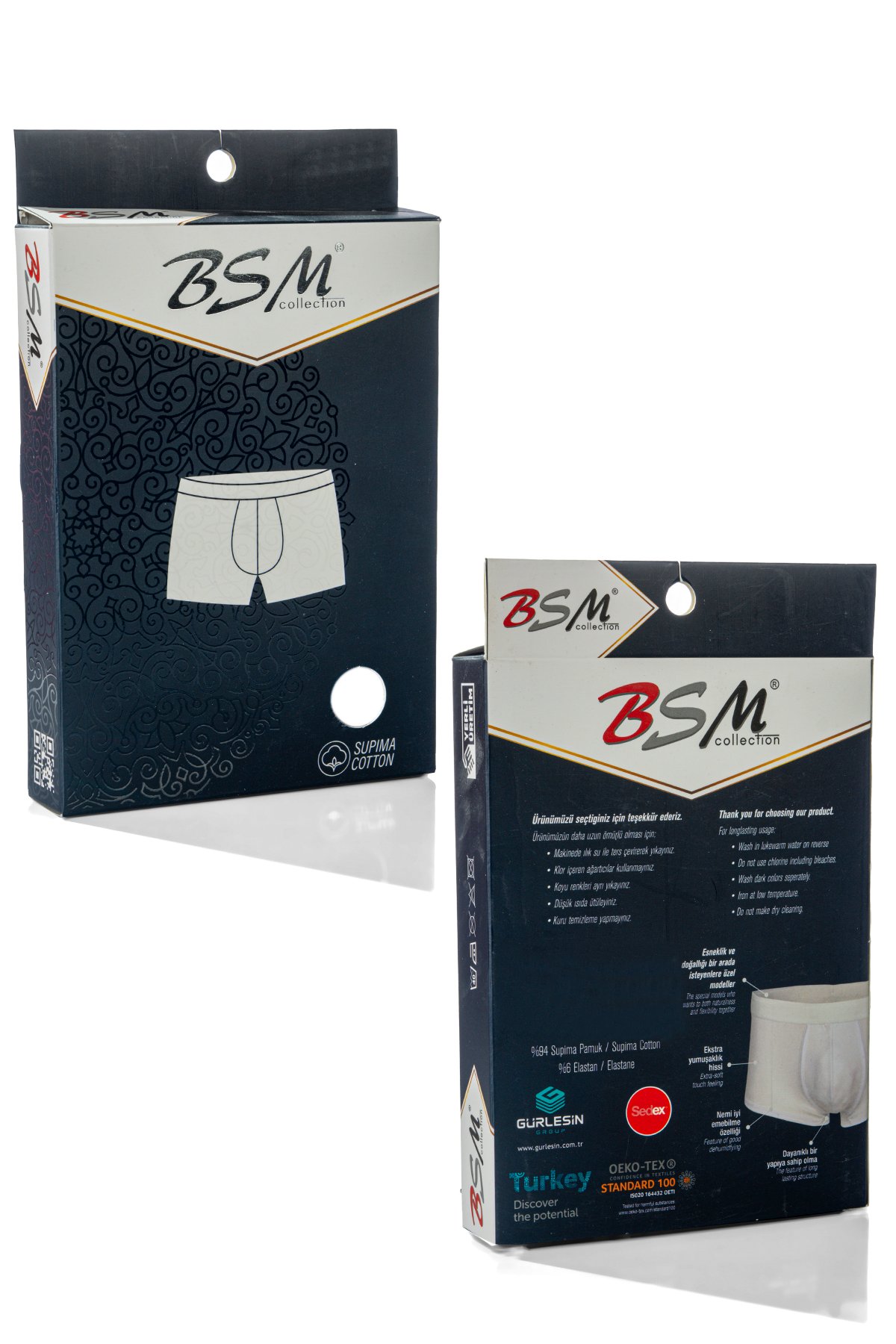 BSM 044803 ERKEK SUPİMA PAMUK BOXER