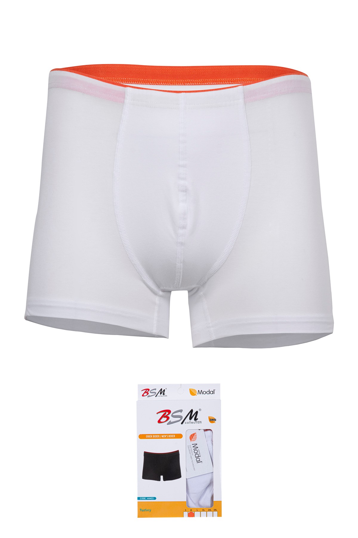 BSM 044403 ERKEK MODAL TAKMA LASTİK KISA BOXER