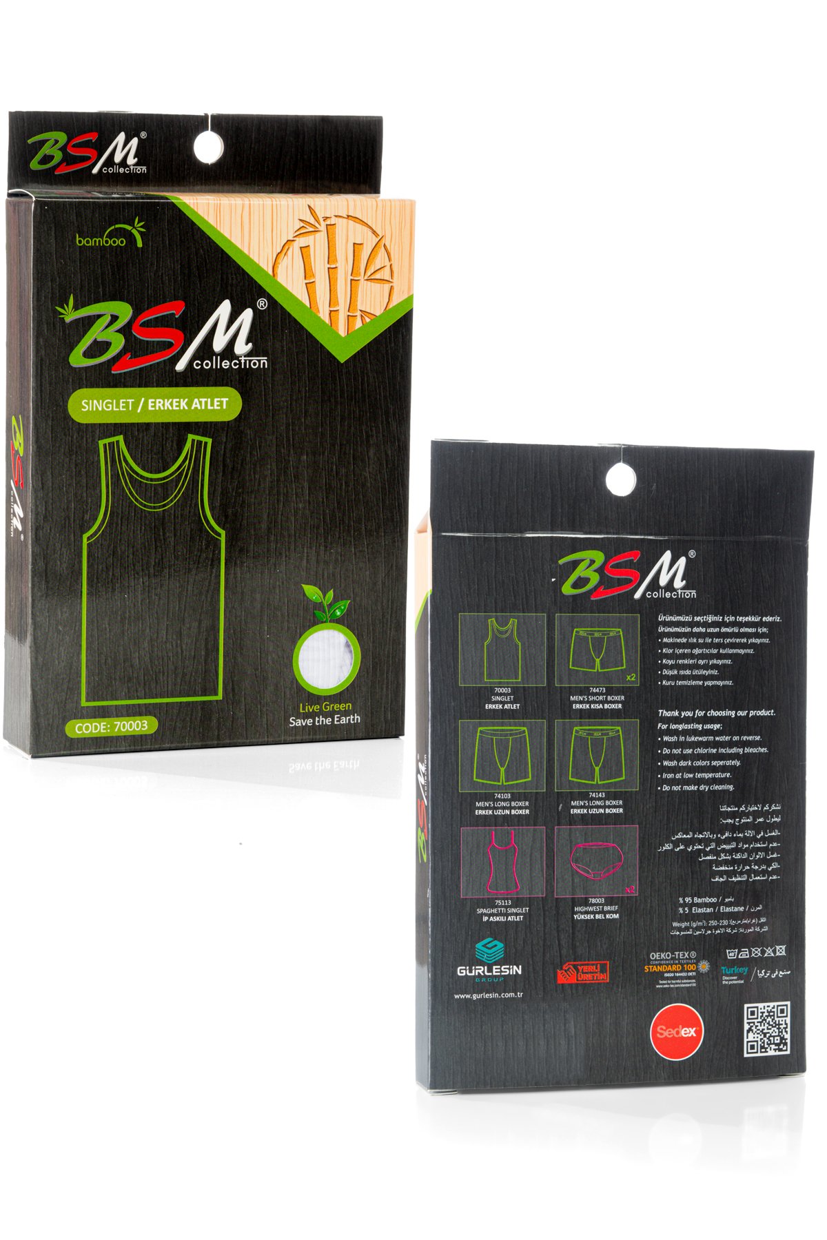 BSM 070003 ERKEK BAMBU ATLET