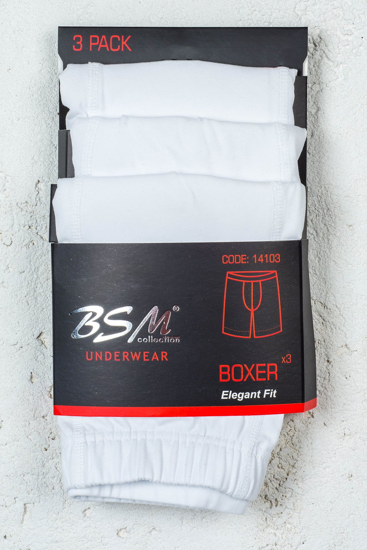 BSM 014103 ERKEK F. LYCRA  UZN KVRM 3LÜ BOXER