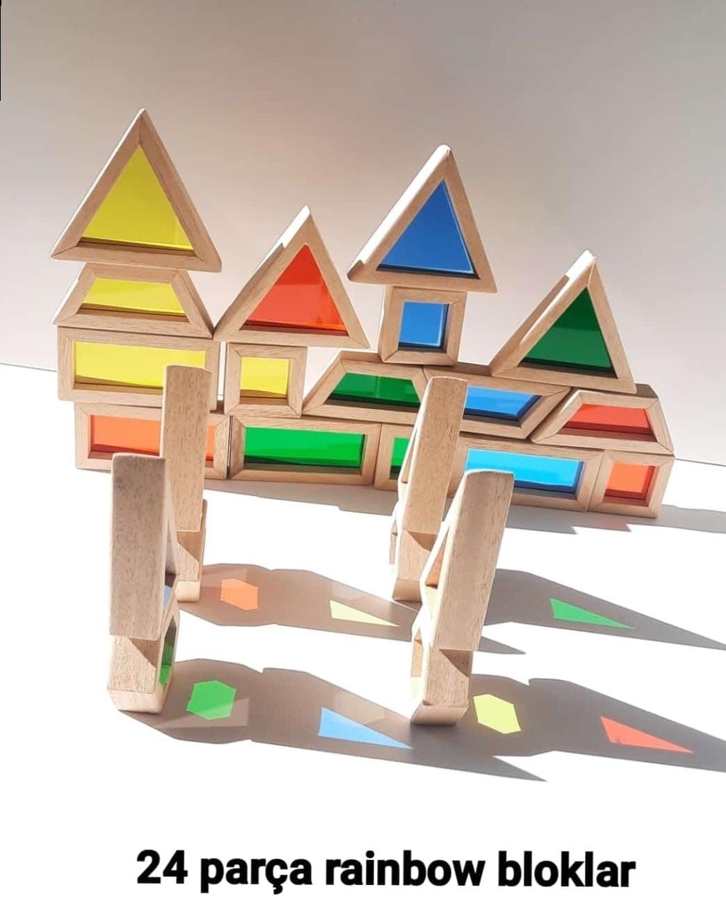 Keşfet İnşa et - Rainbow Ahşap Blokları