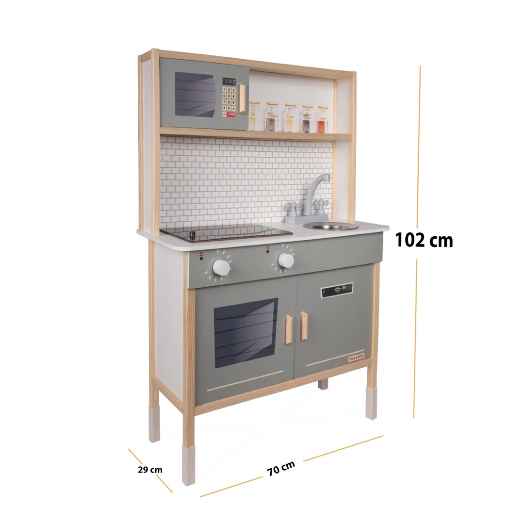 Toysilla Ahşap Çocuk Oyun Mutfağı Yeşil T1028