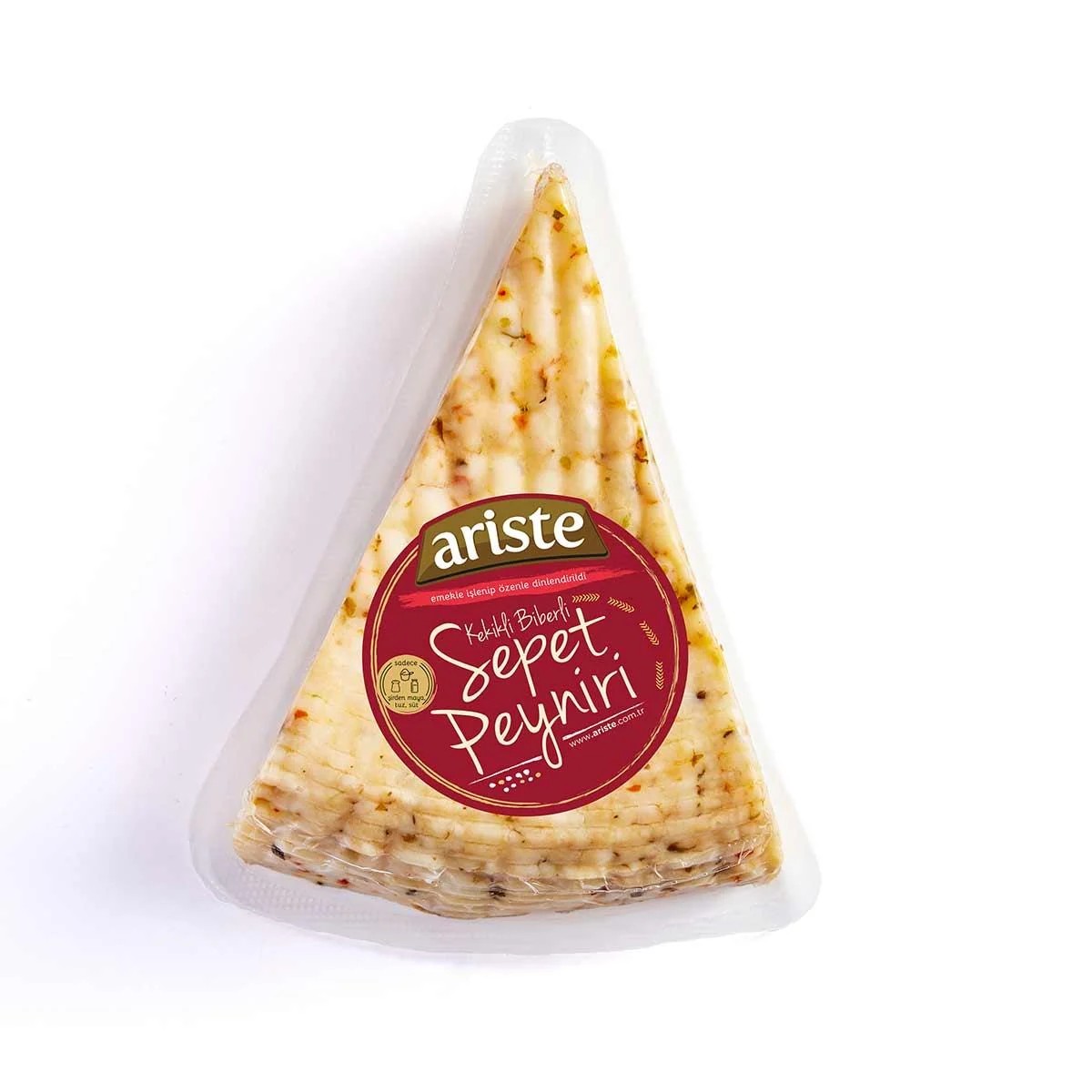 Ariste Hanımeli Kekikli Biberli Tam Yağlı Sepet Peyniri 250 gr