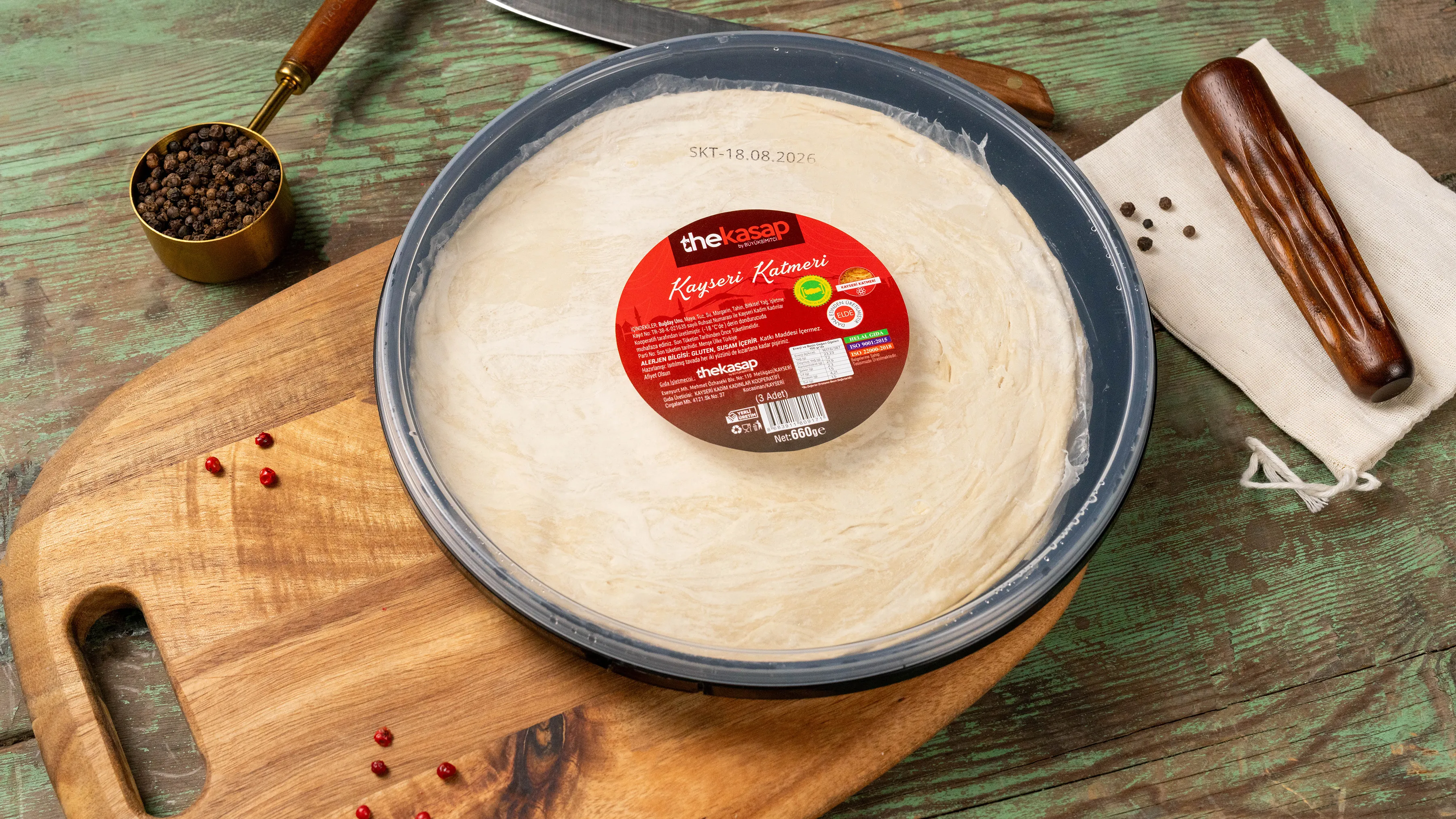 The Kasap Kayseri Katmeri 3 Adet (660 gr)