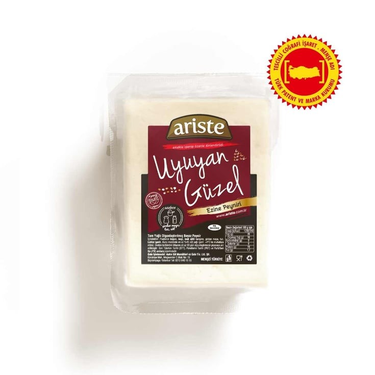 Ariste Uyuyan Güzel Tam Yağlı Ezine Peyniri 450 gr (Koyun Sütü Ağırlıklı) – Olgunlaştırılmış