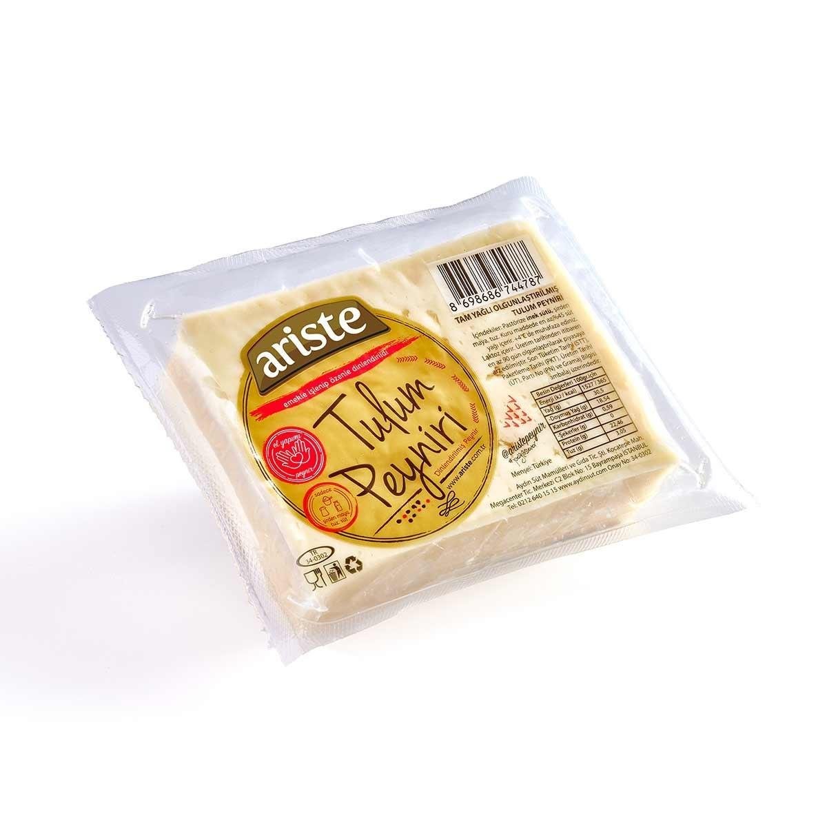 Ariste Tulum Peyniri 250 gr (İnek Sütü) – Tam Yağlı, Olgunlaştırılmış