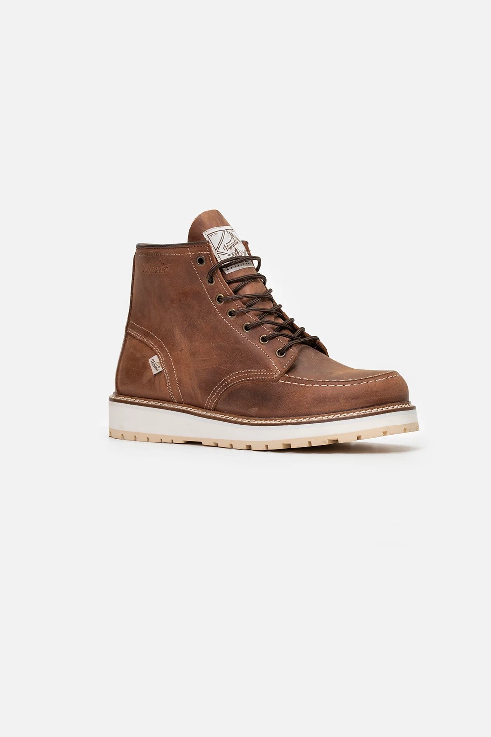 LIFESTYLE 1106 V-TOWN RED TAN LEATHER BOOT