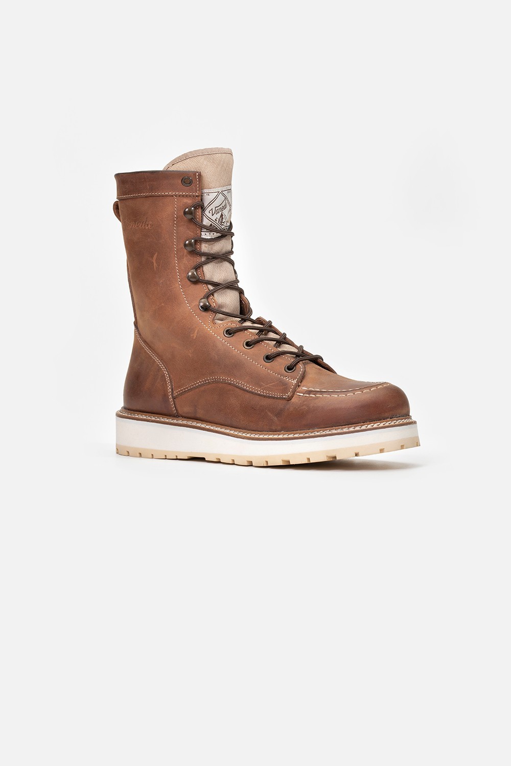 LIFESTYLE 1185 LONG CRAZY RED TAN LEATHER BOOT