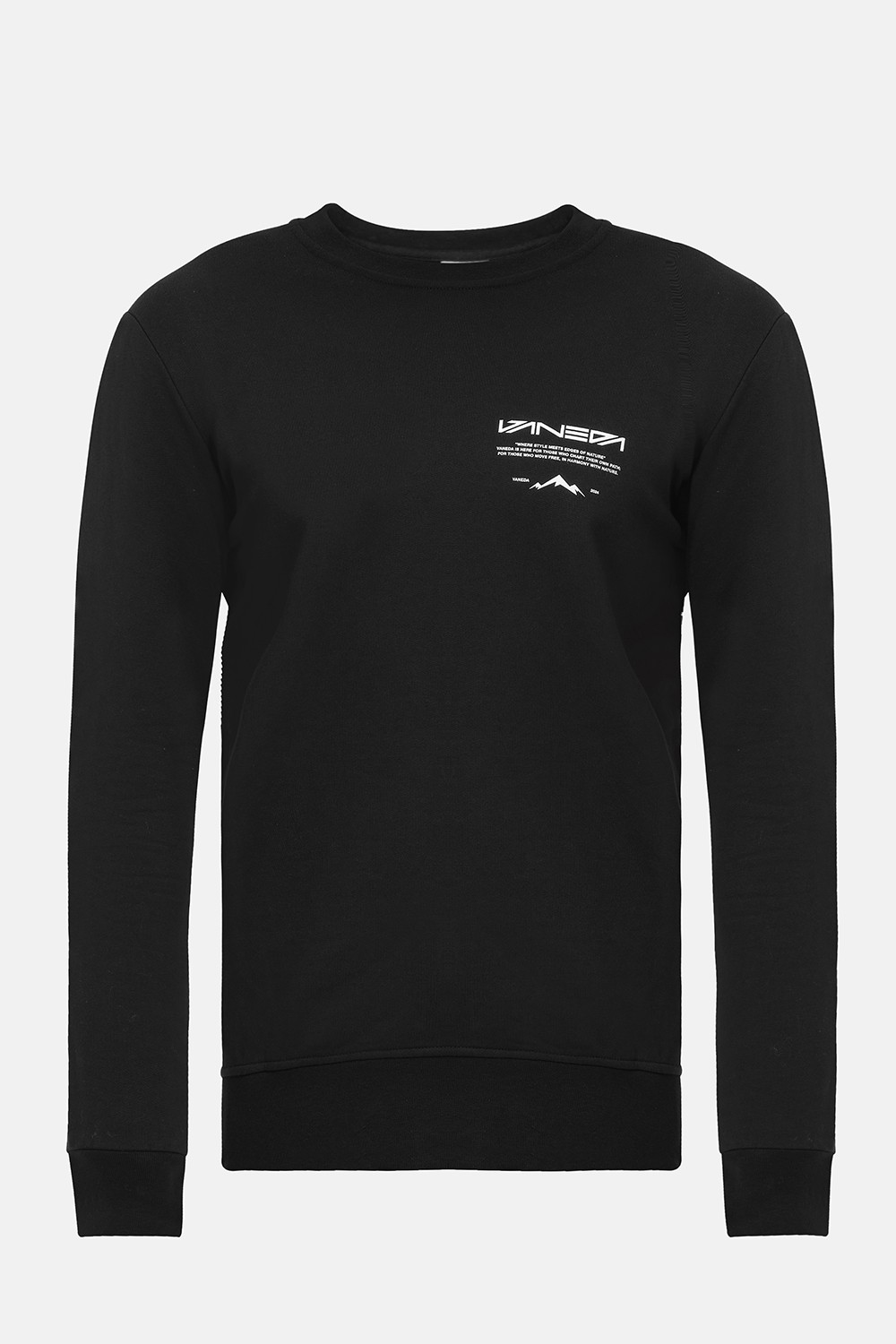 Crew Neck Regular Fit Next Unisex Sweatshirt Black