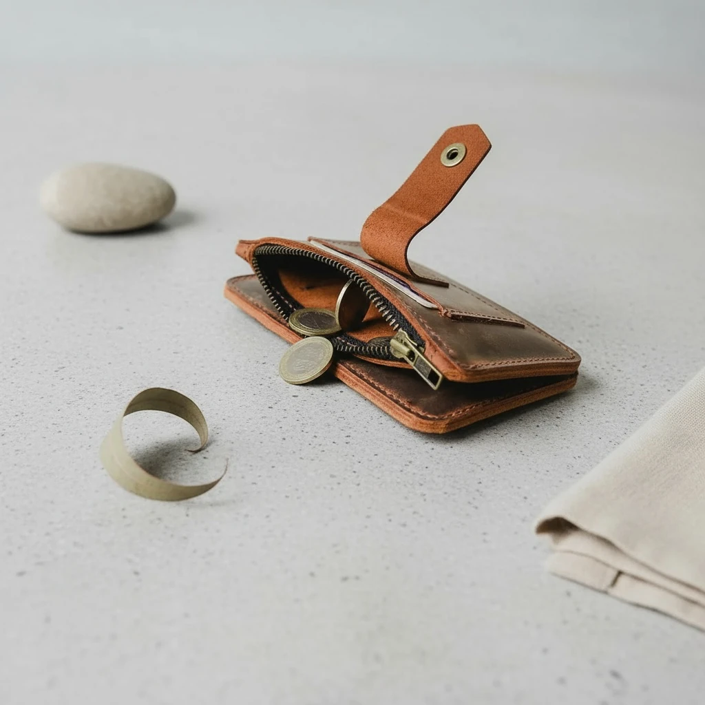 APAMEİA - Deri Orta Boy Dikey Cüzdan main variant image