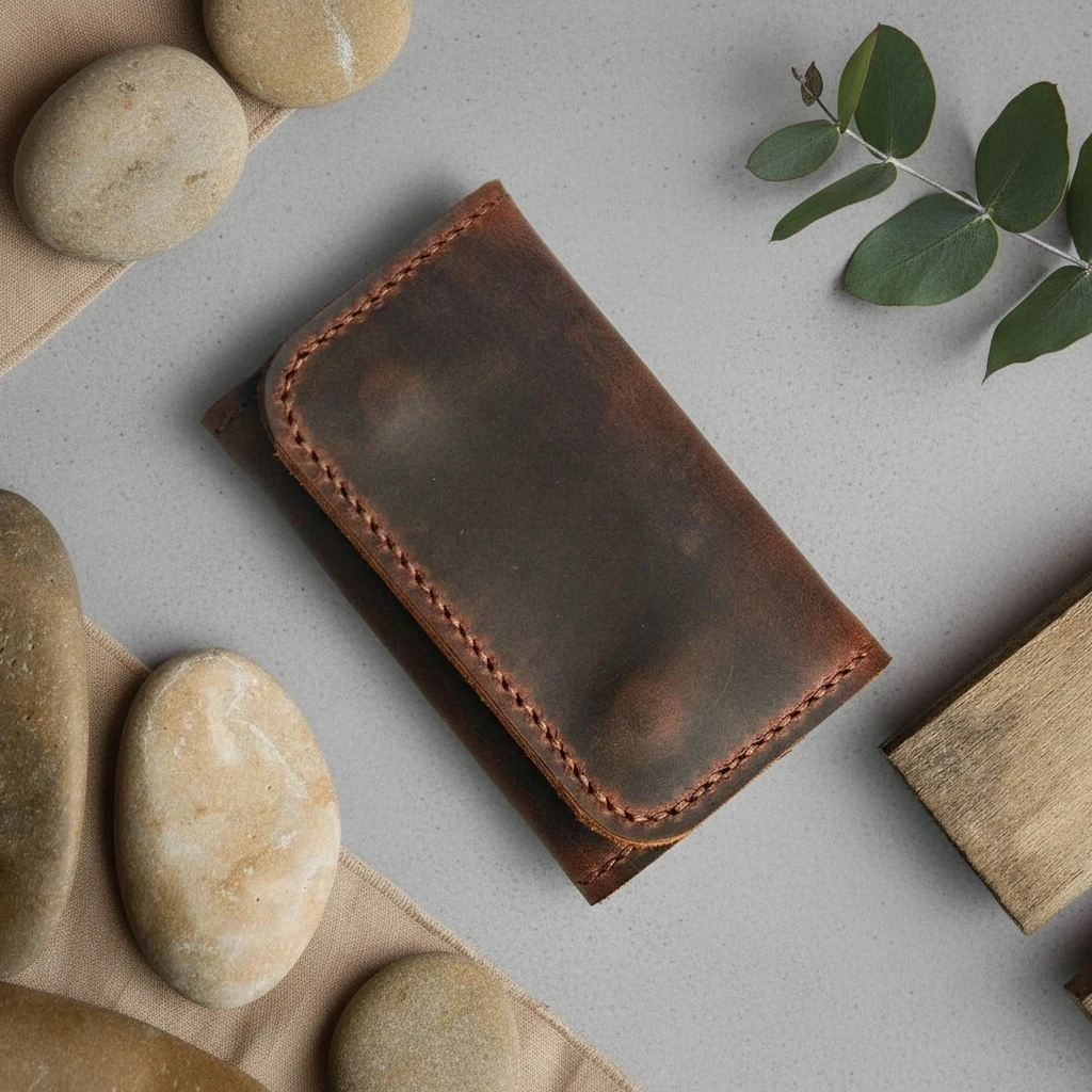 MİNDOS - Deri Retro Anahtarlık & Kartlık