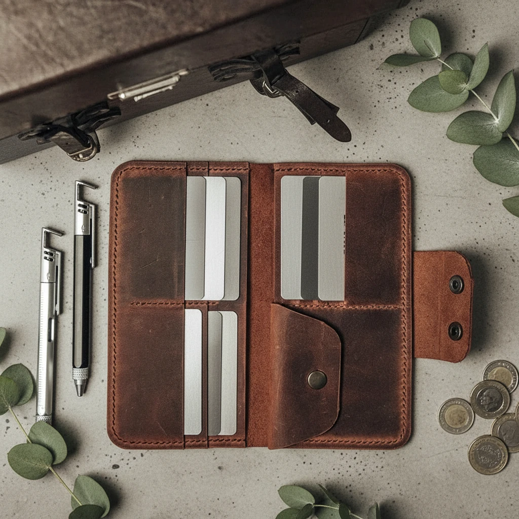 EFES - Deri Dikey Organizer Cüzdan main variant image