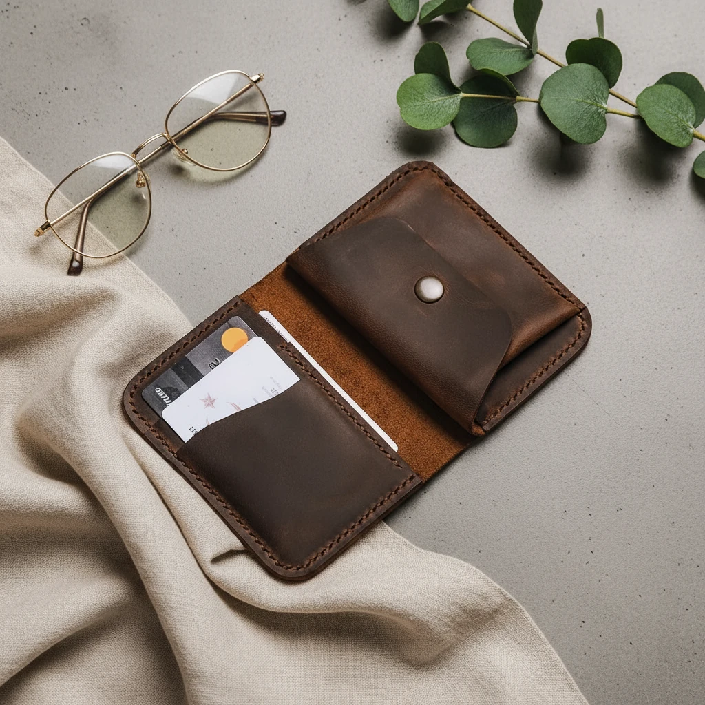 SARDİS - Deri Kompakt Cüzdan main variant image