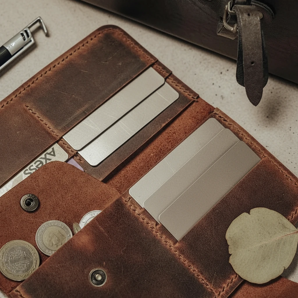 EFES - Deri Dikey Organizer Cüzdan