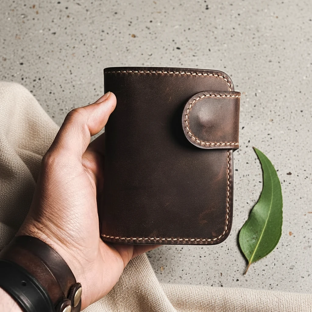 SAGALASSOS - Deri Fermuarlı Bifold Cüzdan