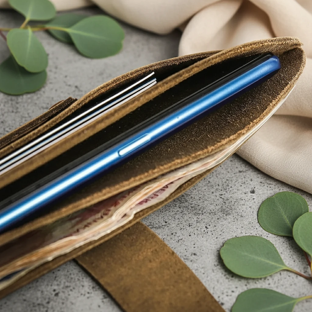 SİDE - Deri Telefon Cüzdanı