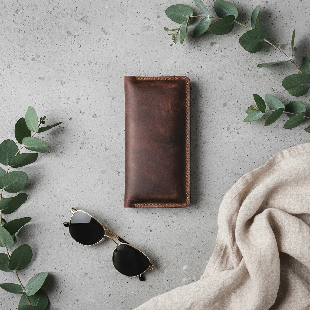 ZEUGMA - Deri Dikey Cüzdan