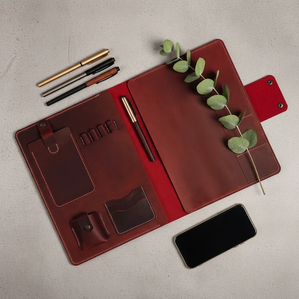 PERGE - Deri XL Organizer (13" Uyumlu)