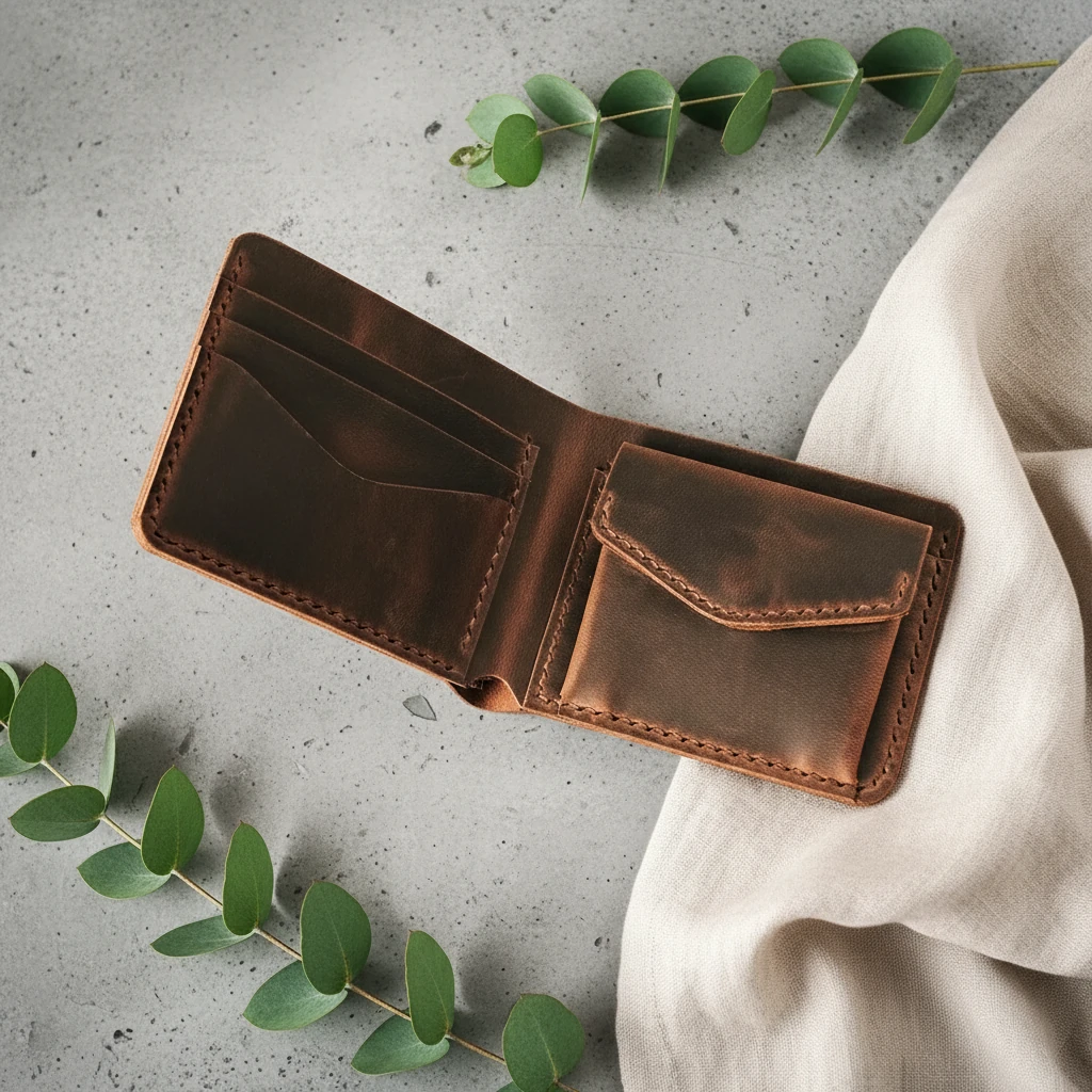 SELGE - Deri Klasik Bifold Cüzdan image