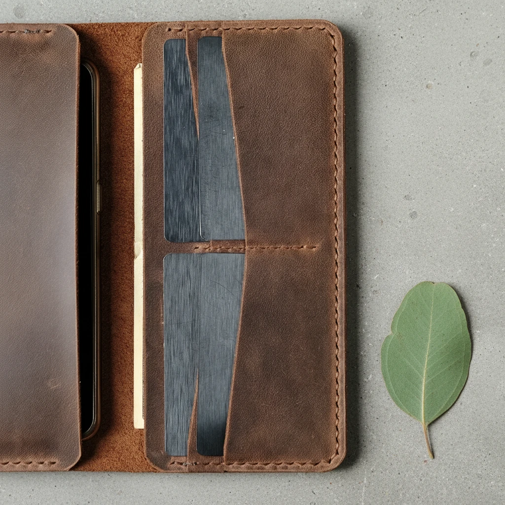 SİLYON - Dikey Deri Portföy Cüzdan