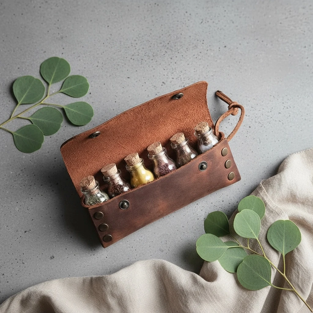 EDESSA - Deri Baharatlık Seti (6 Şişeli)