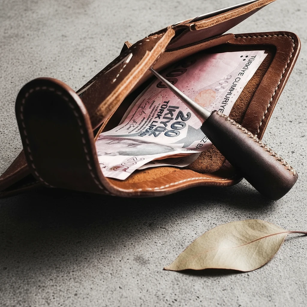 SAGALASSOS - Deri Fermuarlı Bifold Cüzdan