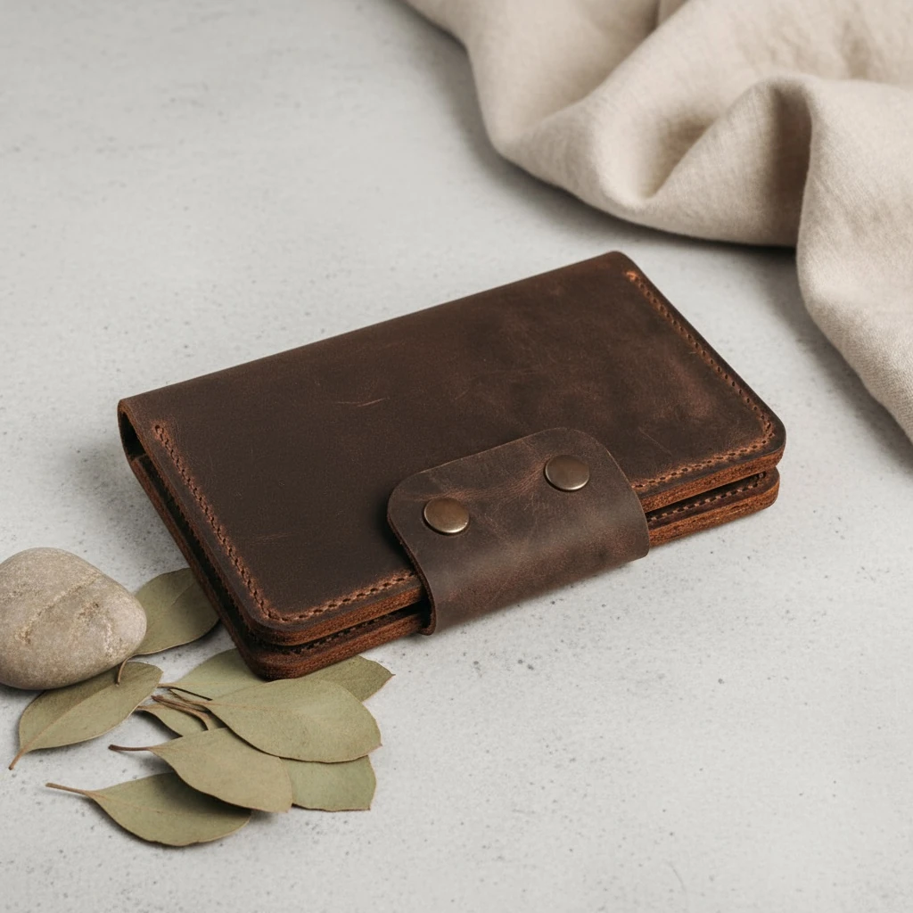 METROPOLİS - Deri Dikey Cüzdan