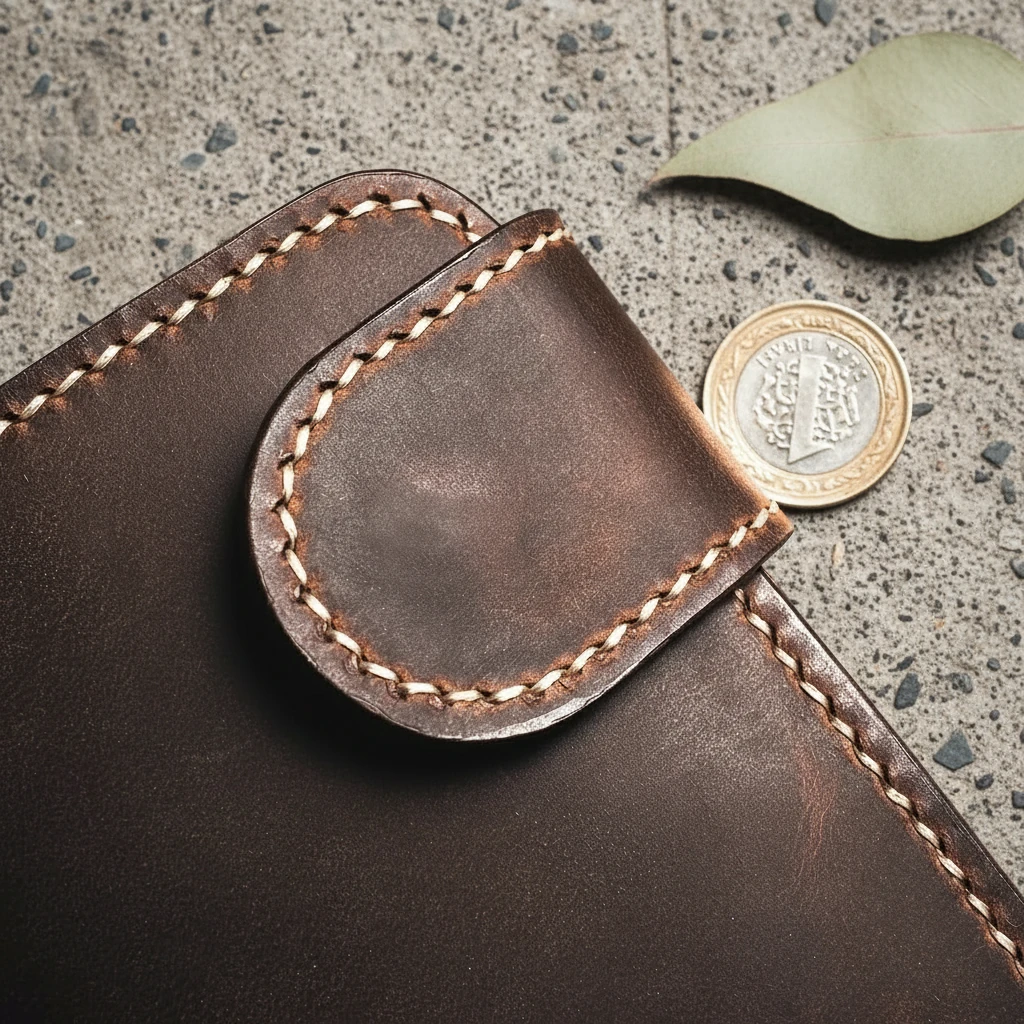 SAGALASSOS - Deri Fermuarlı Bifold Cüzdan