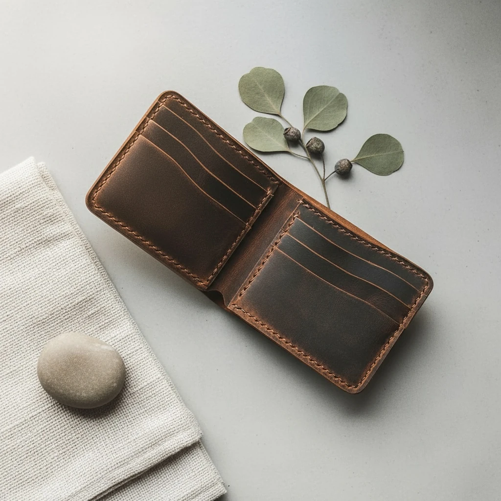 SÜMELA - Deri Klasik Bifold Cüzdan