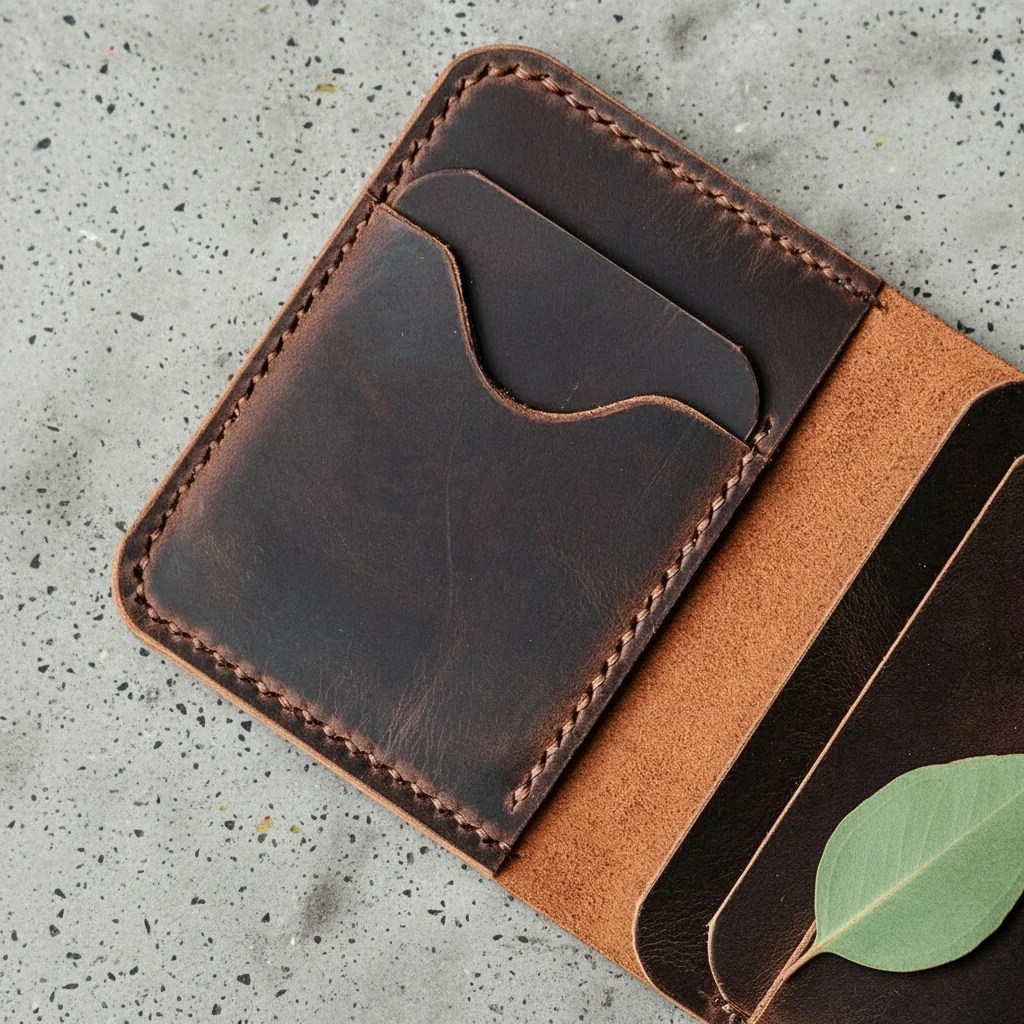 KNİDOS - Deri Dikey Kartlık