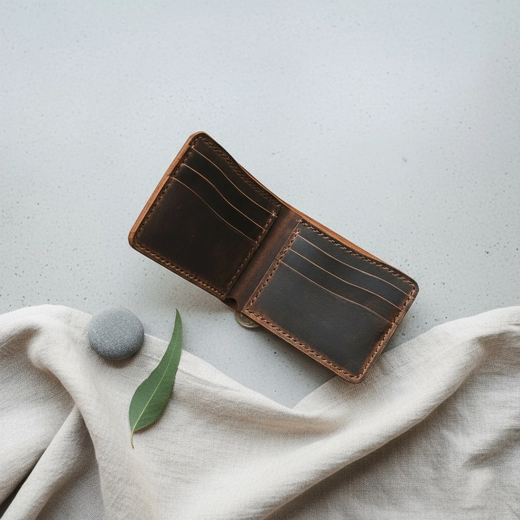 SÜMELA - Deri Klasik Bifold Cüzdan