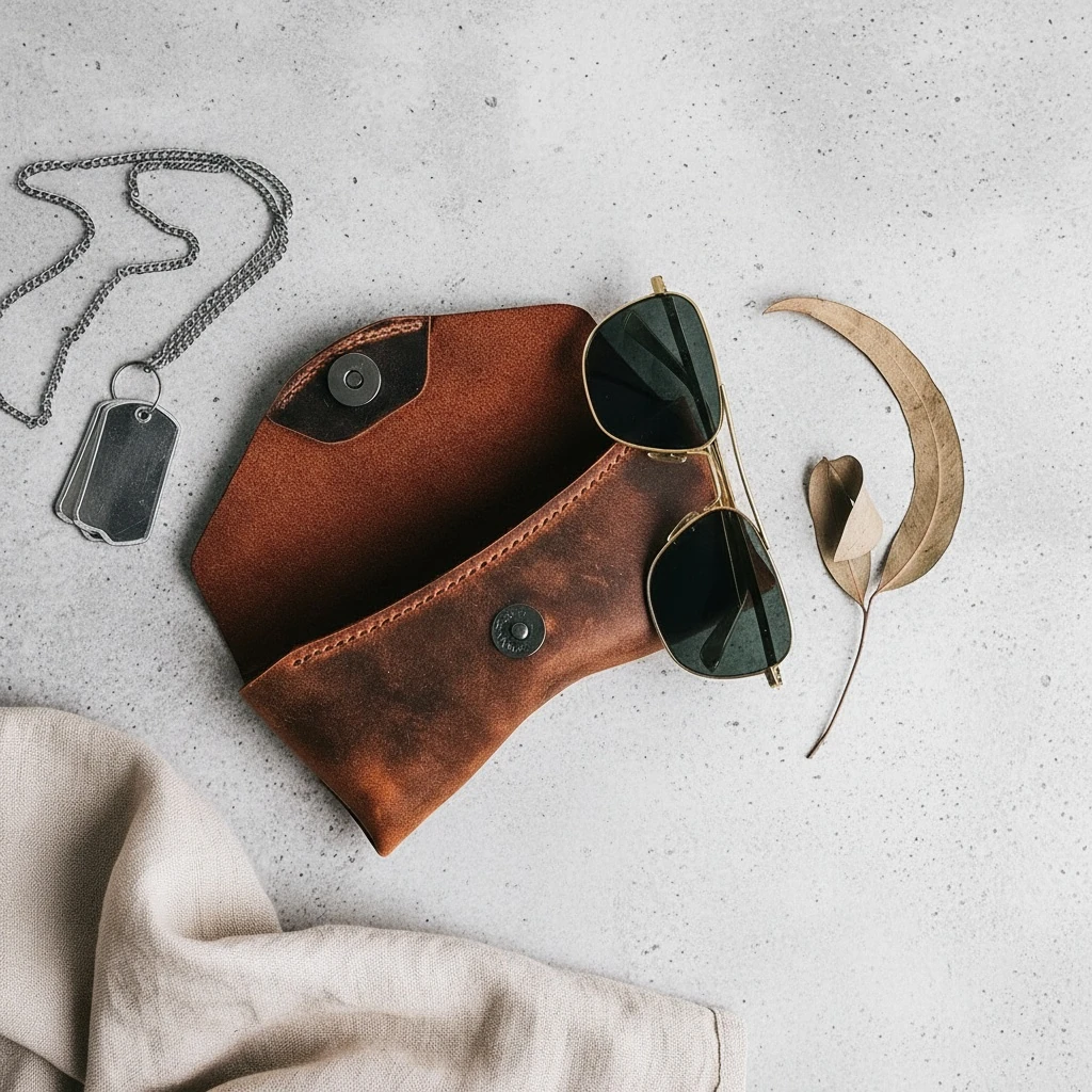 LAODİKYA - Deri Gözlük Kılıfı image