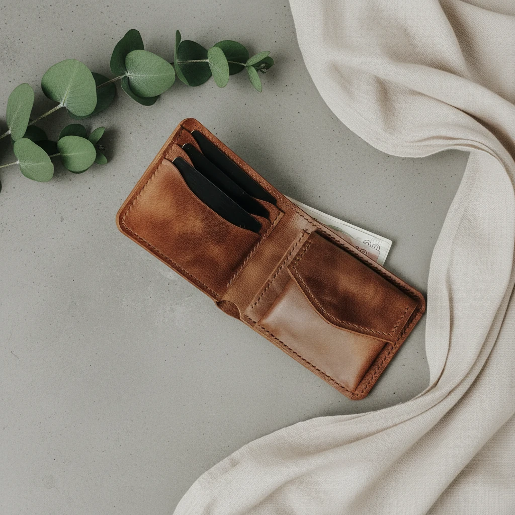 TRALLEİS - Klasik Deri Cüzdan main variant image