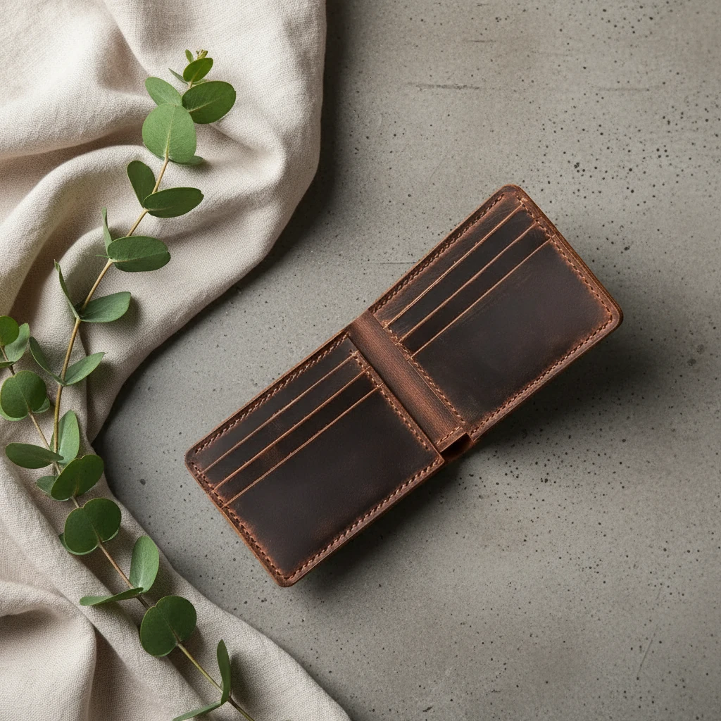 GORDİON - Deri Klasik Bifold Cüzdan image