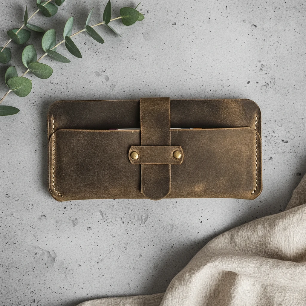 SİDE - Deri Telefon Cüzdanı